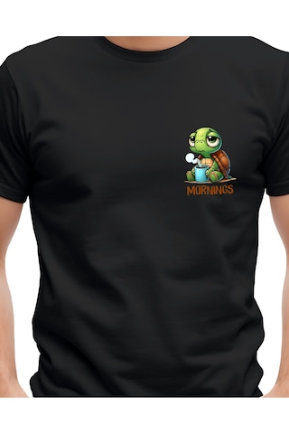 Supra Tasarımlı Baskılı T-shirt Siyah