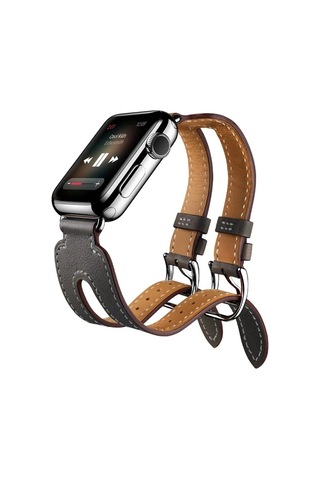 Ally Apple Uyumlu Watch 7-8 41mm 6-5-4 40mm Çift Kayış Kordon Kayış 3-2-1 38mm Siyah Mh-hs2831160101