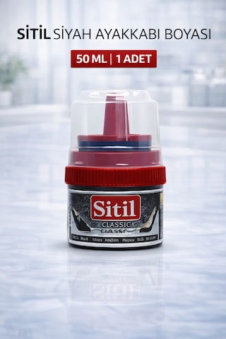 Sitil Classic Ayakkabı Boyası Siyah Parlatıcı Süngerli 1 Adet Beyaz Sitil Classic Ayakkabı Boyası Siyah Parlatıcı Süngerli 1 Adet Beyaz