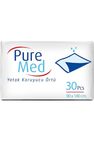Puremed Hasta Yatak Koruyucu 3 x 30'lu 90 x 180 CM