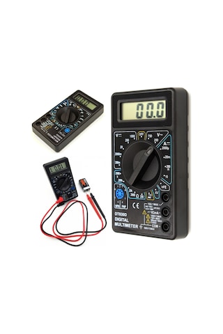 Dijital Avometre Multimetre Ölçü Aleti Akım Voltaj Direnç Ölçer