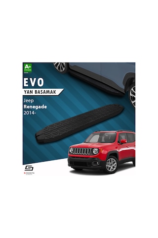 S-dizayn Jeep Renegade Evo Siyah Yan Basamak 173 Cm 2014 Üzeri