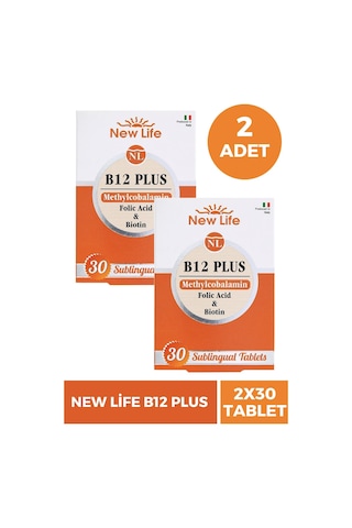 New Life B12 Plus Methylcobalamin 2 x 30 Tablet