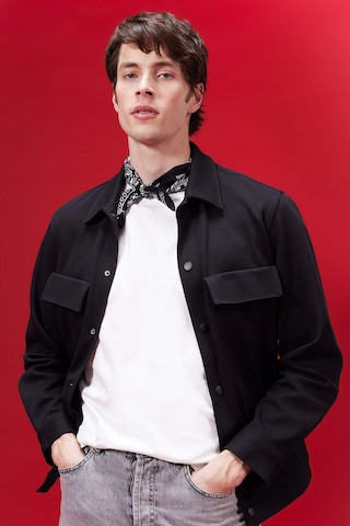 DeFacto Polo Yaka Çıtçıt Kapamalı Cepli Gömlek Ceket Z5178AZ24SPBK81