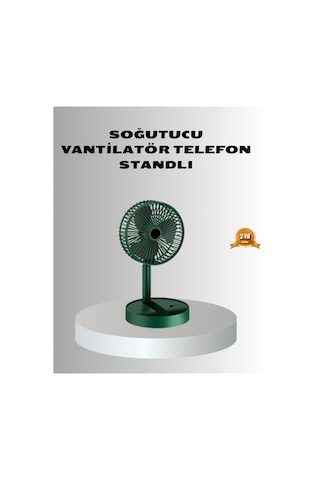 Şarjlı Katlanabilir Fan 3 Kademe Hız Ayarı, Taşınabilir Tasarım