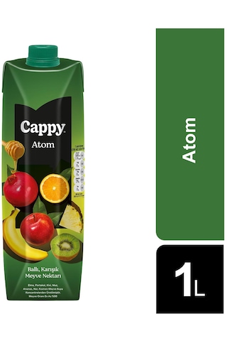 Cappy Atom Ballı Karışık Meyve Nektarı 1 Lt X 6 Adet