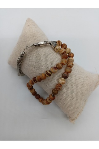 Balık Hediyelik Tibet Akiği Akik Taşı Doğaltaş Tespih- Mdl-1038