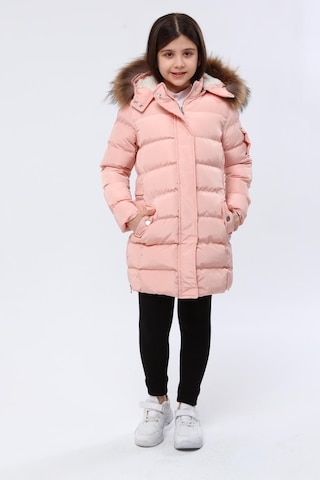 Benitto Kids Kız Çocuk Kaban 1249-pembe Pembe