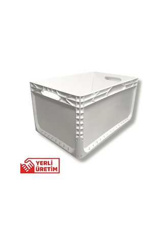 Alpbx 1.kalite Beyaz Plastik Kasa 60x40x32 Cm - Kutu 65 Litre