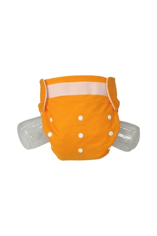 Baby Ybb Yıkanabilir Bebek Bezi Cepli Turuncu Renk Cırt Cırtlı 8kg-18kg Standart