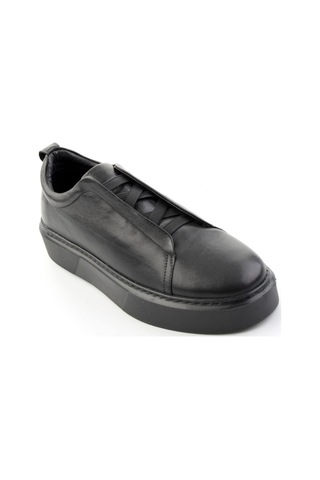 Bambi Siyah Napa Hakiki Deri Erkek Sneaker E01803450543