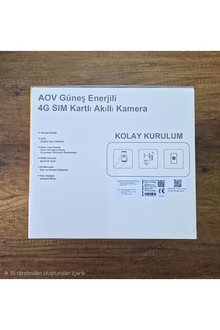 Icampro Icp-74gz 4 Kameralı Aov Güneş Panelli 12mp Kamera Hieasy