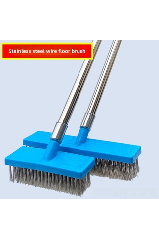 Monyee Stahlborsten Bodenbürste Hartborstentürsteher - 20cm Edelstahlborstenkopf Ohne Stiel Für Moos, Schmutz Und Rostreinigung Diğer