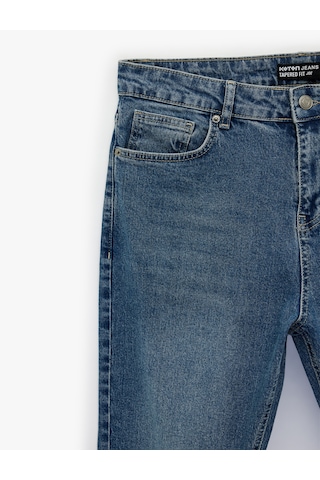 Koton Regular Fit Normal Bel Tapered Jean Pantolon - Joe Jean Orta İndigo 6sam40027nd İndigo