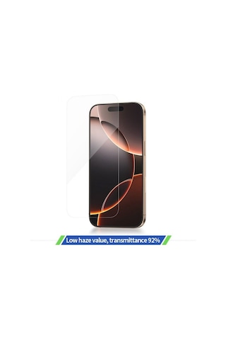 Apple Uyumlu iPhone 13 / 13 Pro / 14 / 16e Uygulama Aparatlı Ekranı Tam Kaplayan Hd Cam Ekran Koruyucu