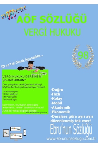 AÖF İİBF Ebrunun Sözlüğü Vergi Hukuku - E Sözlük AÖF İİBF Ebrunun Sözlüğü Vergi Hukuku - E Sözlük