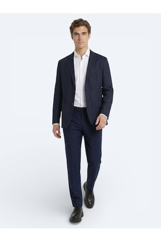 Kip Renkli Mikro Modern Fit %100 Keten Ceket Renkli