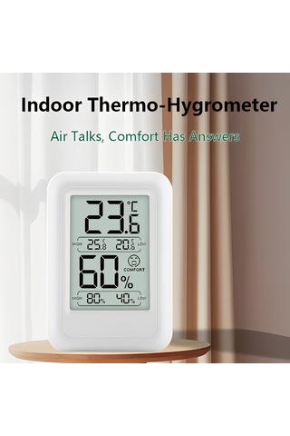 Geeroyoo Ts-ft0400 Sıcaklık Ve Nem Kayıt Fonksiyonlu İç Mekan Yüksek Hassasiyetli Dijital Sıcaklık Ve Nem Ölçer