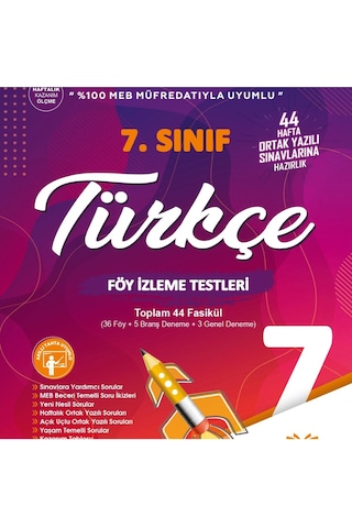 7. Sınıf Türkçe Föy İzleme Testleri 7. Sınıf Türkçe Föy İzleme Testleri