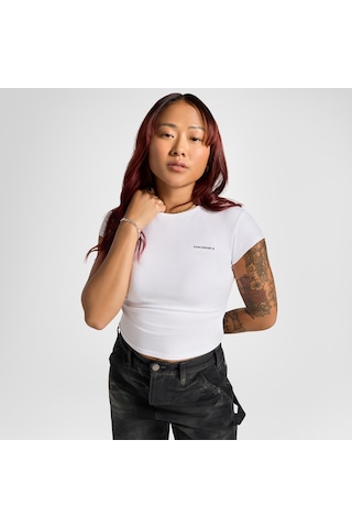 Converse Wordmark Kadın Beyaz T-shirt