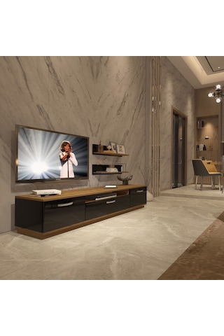 Decoraktiv Trio 4 Mdf Tv Ünitesi Tv Sehpası Pera - Siyah