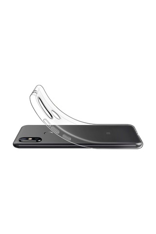 Xiaomi Redmi Note 6 Pro Kılıf Şeffaf Silikon Hibrit Case Renksiz