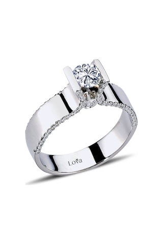 Lova Toplam 0,76 Karat Pırlanta Tektaş Yüzük - 1050168