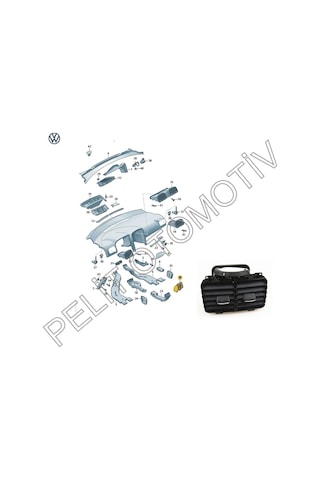 Jetta MK5 Arka Konsol Havalandırma Izgarası 1K0819203 (OEM)
