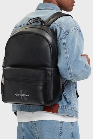 Calvin Klein Logolu Ayarlanabilir Askılı Sırt Çantası Lv04d3417gub1 Erkek Sırt Çantası Lv04d3417g Ub1 Siyah