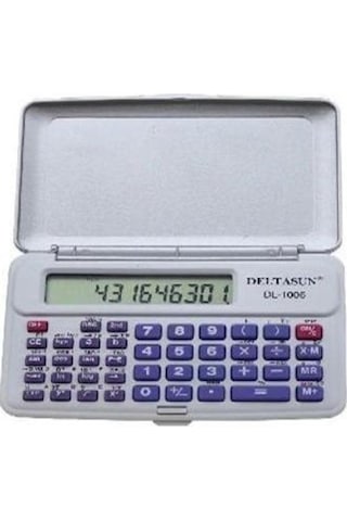 Deltasun DL-1006 Fonksiyonlu Kapaklı 10 Hane Hesap Makinesi