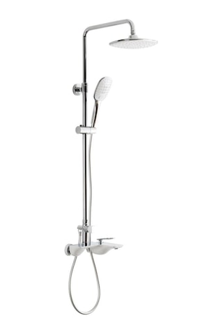 Eva Banyo Fontana Fg-1554 Krom & Beyaz Duş Ünitesi Diğer