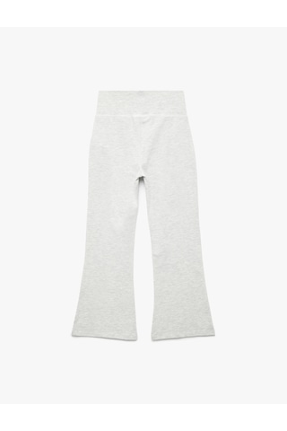 Koton Pamuklu İspanyol Paça Slim Fit Basic Pantolon Gri Melanj 6wkg40096ak Gri Melanj