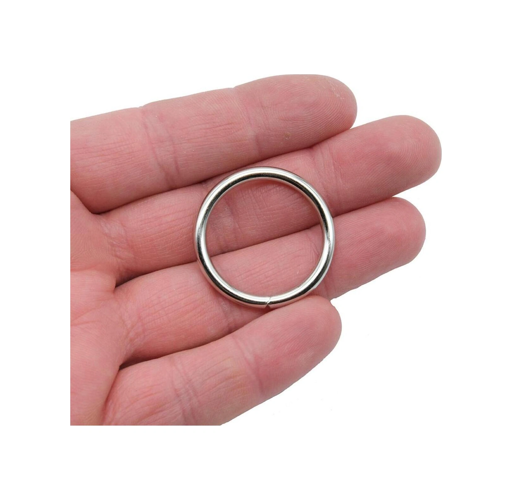 Çok Amaçlı Çelik Boş Halka Zincir Halkası Hobi Çanta Halkası No 3 5 Adet -