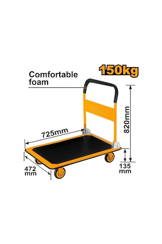 Ingco HPHT11502 Katlanabilir Platform El Arabası 150 KG