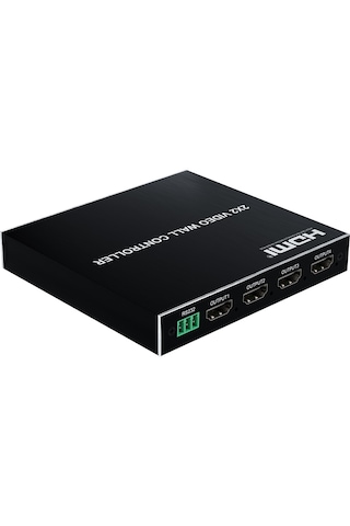 Dark 2x2 Hdmı/dvı Video Wall Controller, 2 Giriş/4 Çıkış, 1080p, Rs232, Kumandalı DK HD MW2X2