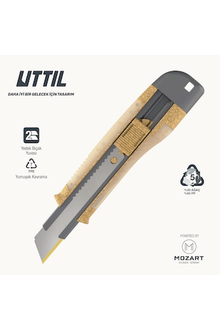 UTTIL Aura Natura Nmuk09-an %40 Ağaç 18 Mm Pro Maket Bıçağı