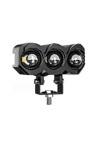 Pazly 2 Adet Motosiklet Led Spot Işık, Çift Renkli Yüksek/düşük Far, Lmk00328/ Siyah