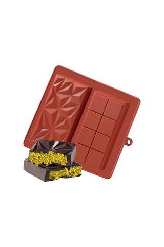 Çikolata Kalıbı Derin Dubai 20,5 18,5 Cm Fıstıklı Çikolatalı Kek Silikon Kalın Kalıp Kekleri, Büyük Şekerlemeleri Doldurmak İçin Diğer