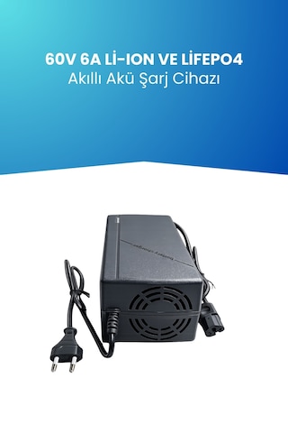 60v Lifepo₄ Batarya İçin 60v Uzun Ömürlü Akıllı Şarj Aleti 73v. 6a 20s Lifepo₄