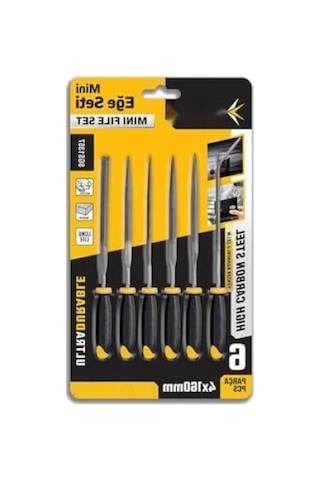 6 Parça Mini Eğe Seti - 160 Mm