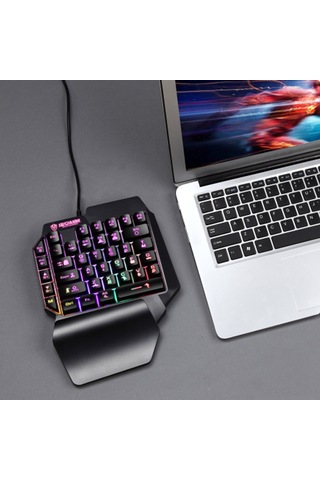 Lemestar 39 Tuşlu Usb Aydınlatmalı Taşınabilir Oyun Klavyesi - E-spor Ve Dizüstü Bilgisayarlar İçin