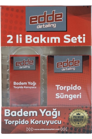 Araba Araç Oto Torpido Koruyucu Koruma Badem Yağı Ve Torpido Süngeri 2'li Set