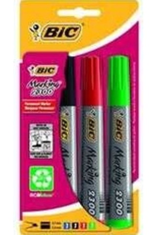 Bic Permanent Markör Kesik Uç 4'lü 2300