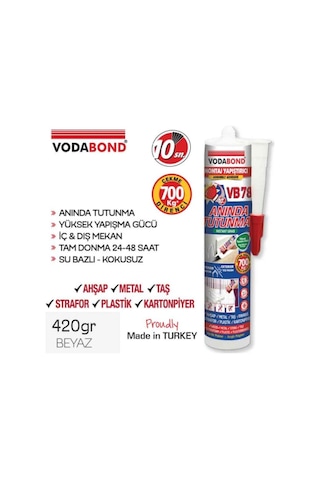 Korniş Yapıştırıcı Montaj Silikonu Beyaz 420 Gr