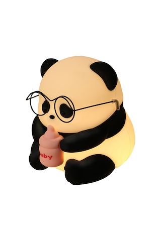 Qingmipy Şirin Panda Şekilli Sensörlü Gece Lambası - Göz Dostu Silikon Yatak Odası Aydınlatma Diğer