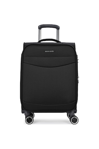 Pierre Cardin Ultra Light Hafif Lüx Kumaş Kabin Boy Valiz Siyah 04pc6005