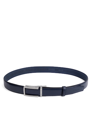Pierre Cardin Deri Otomatik Tokalı Erkek Kemeri En 3,5 Cm Pcotm01 Lacivert