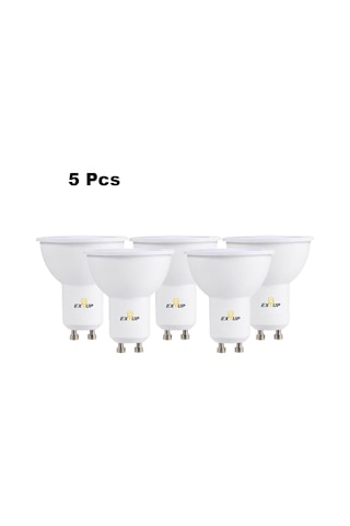 Fosenze Gu10 220-240v 7w Led Ampul, 5 Adet, Beyaz Işık, 270 Derece Açılımlı, 30.000 Saat Ömür, Yumuşak Işık