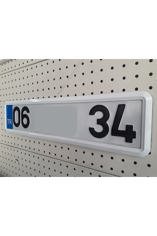 Yeni Nesil Beyaz Plakalık 2Adet Beyaz Pkalalık Çerçevesi 298804698