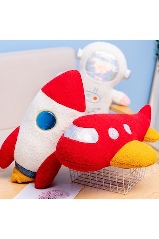 Jifan Astronot Yastağı Uçak Yastağı Roket Bebek - Roket Beyaz